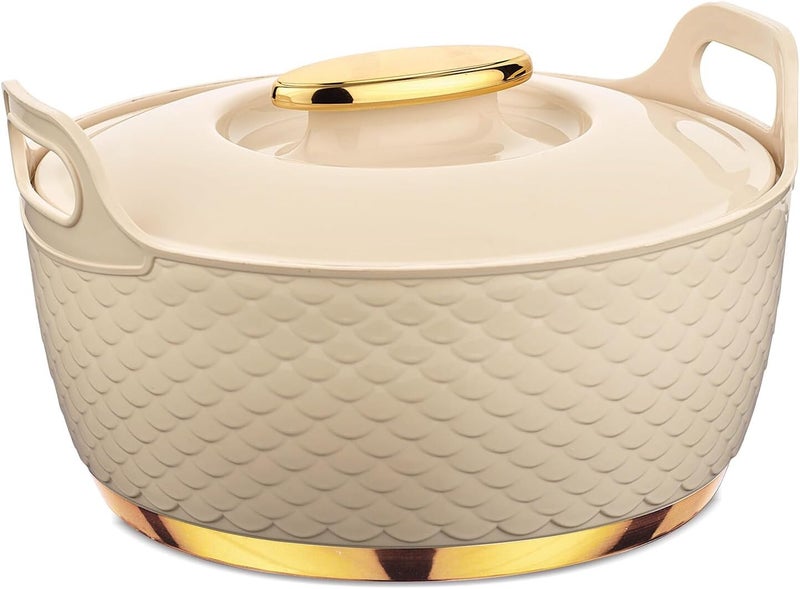 Asian Majestic Gold Casserole Dlx 1000 Ml- Assorted | Super PU Insulation Hot Pot with Stainless Steel Inner Casing | Serving Dishes with Lids | Hot Food Storage Container & Warmers - Image 1